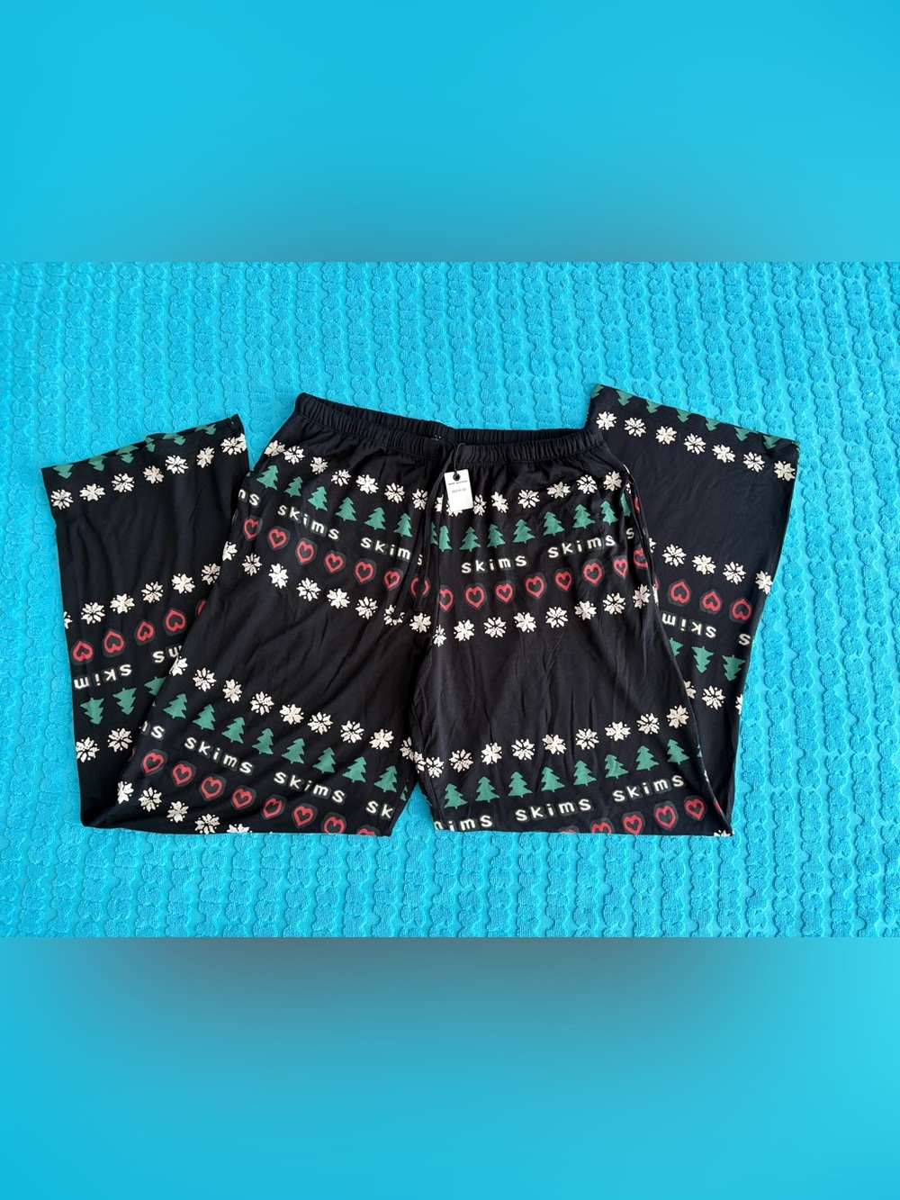SKIMS x CPFM Sleep Pant | Onyx Pine Fairisle | M| NWT 🏷️ - Picture 4 of 6